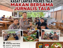 Di Balik Sepiring Nasi Pecel, Kasat Lantas Polres Tala Perkuat Kemitraan dengan Jurnalis