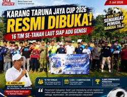 Pemkab Tala Dukung Pembinaan Atlet, Karang Taruna Jaya Cup 2026 Resmi Kick Off