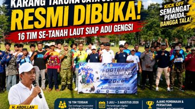 Pemkab Tala Dukung Pembinaan Atlet, Karang Taruna Jaya Cup 2026 Resmi Kick Off