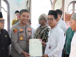 Negara Hadir Lindungi Aset Wakaf, Kapolres HST Dukung Percepatan Sertipikasi Tanah