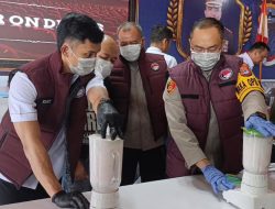 19 Kasus Narkoba Dibongkar, Polres Tala Musnahkan Sabu Ratusan Gram