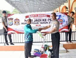Polres Tala Tebar Aksi Humanis di HUT Humas Polri ke-75, Masjid Nuruddin Jadi Sasaran Bakti Sosial